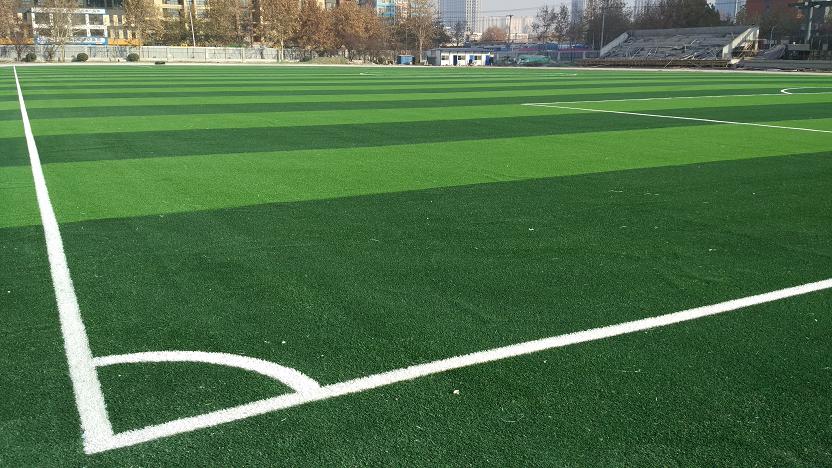 石家庄市17中学新校区标准足球，完美竣工！